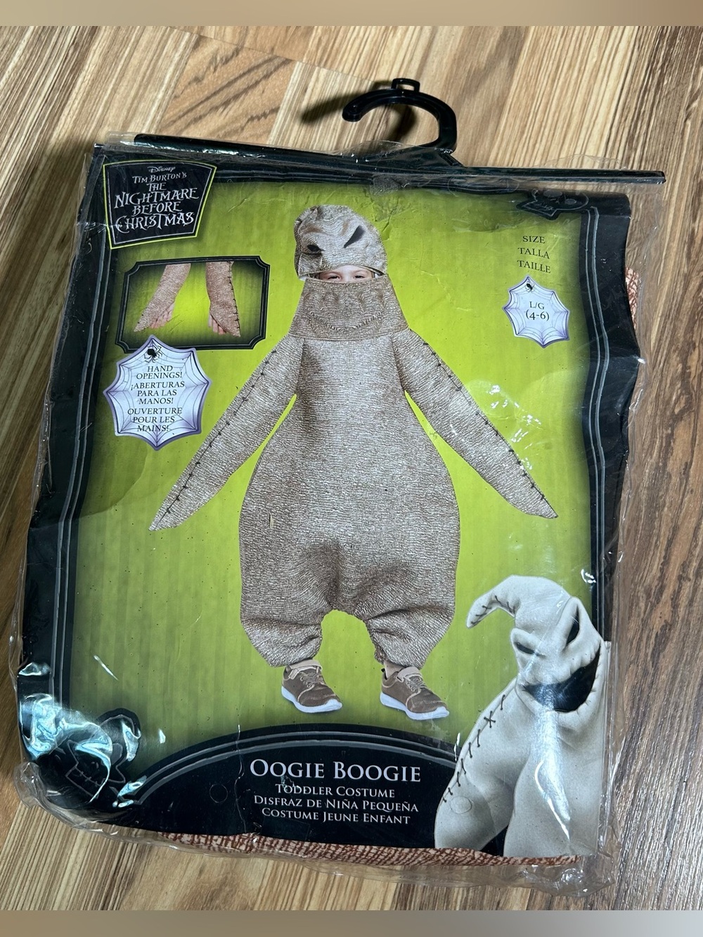 Oogie Boogie Nightmare Before Christmas Toddler Size 4-6 Costume Disney